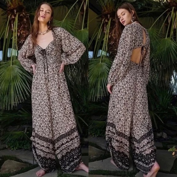 New Free People Forever Timeless Soulmate Boho Jumpsuit Size XS - Picture 3 of 16